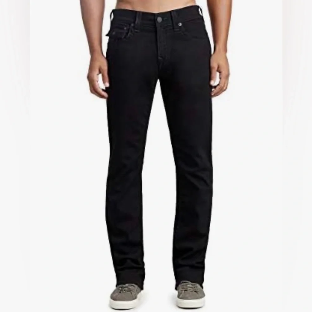 True Religion Ricky Relaxed Straight Jeans Black 29